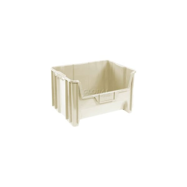 Quantum Storage Systems Hang & Stack Storage Bin, Plastic, Beige, 3 PK QGH700IV - main